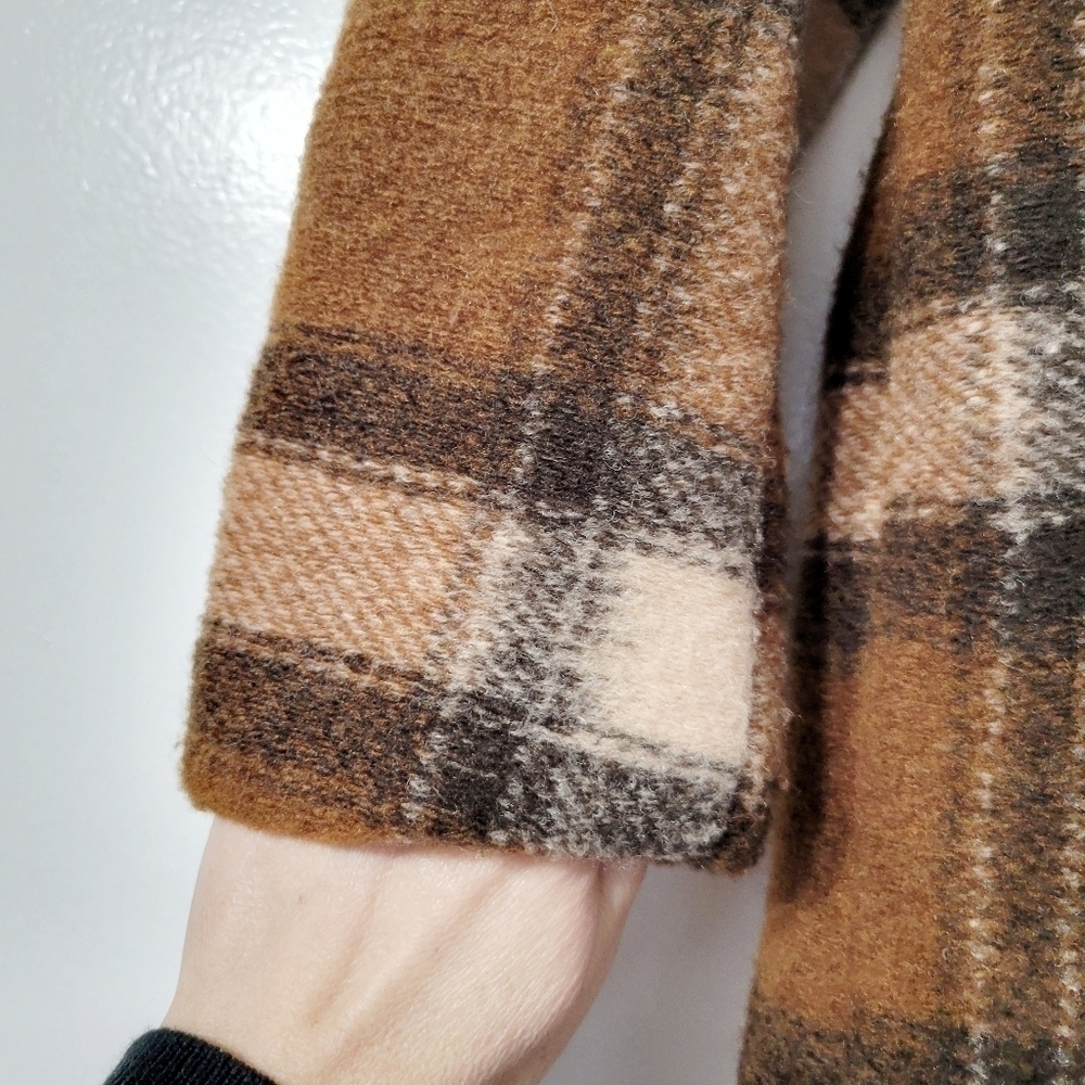 Blank NYC Plaid Cocoon Wanderer Oversized Coat Size Small - Picture 8 of 15